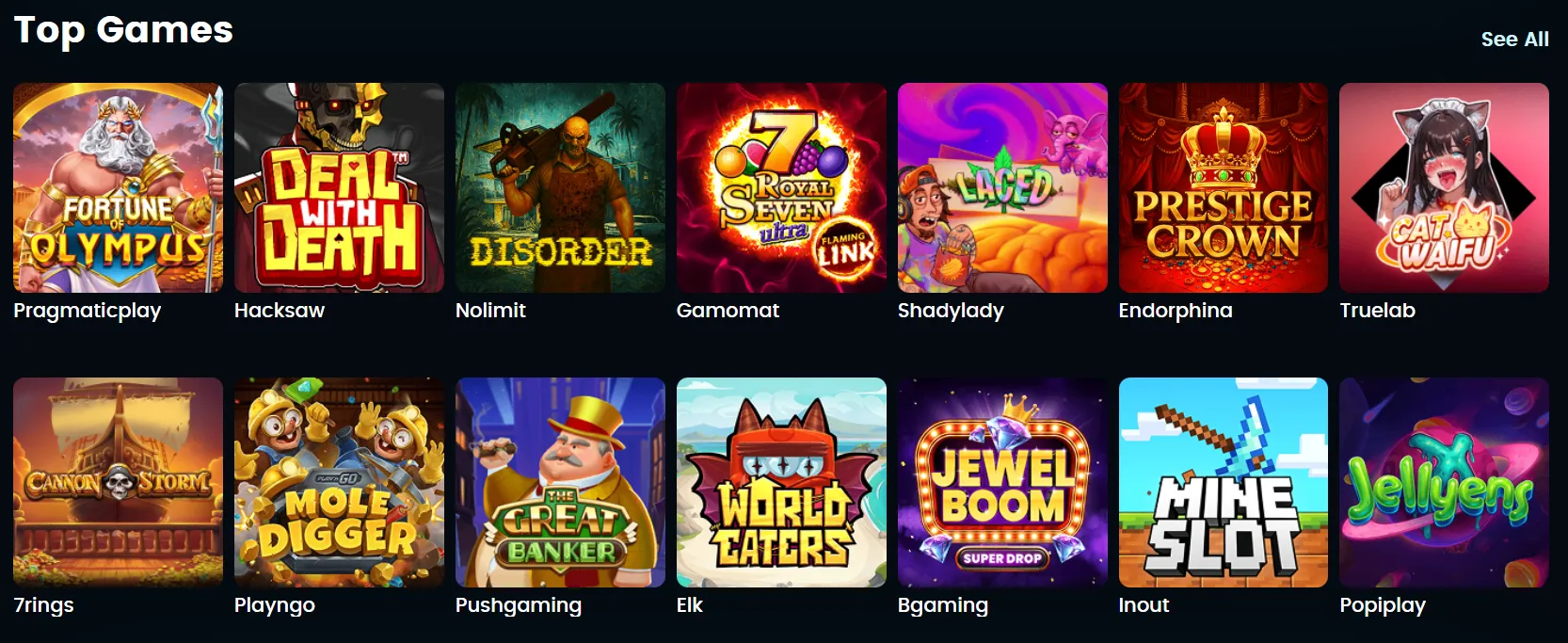 Najpopularniejsze gry w Snatch